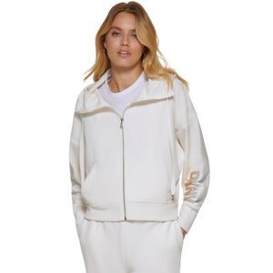 Women's Sequined-Sleeve Zip-Front Hooded Jacket